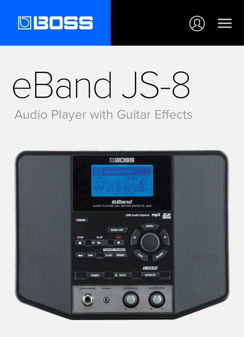 Boss eBand JS-8, Audio, Portable Music Players on Carousell