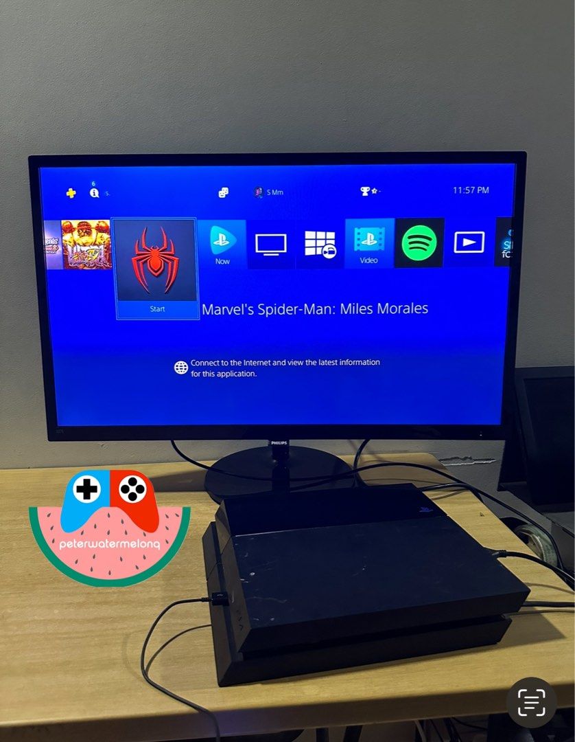 Bundle Sale PS4 Console with Controller 32 Inch Philips Full