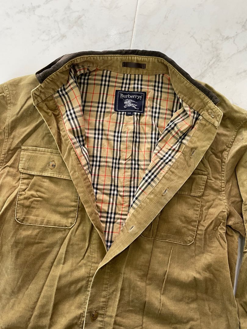 Burberry Corduroy Jacket Men s Fashion Coats Jackets and