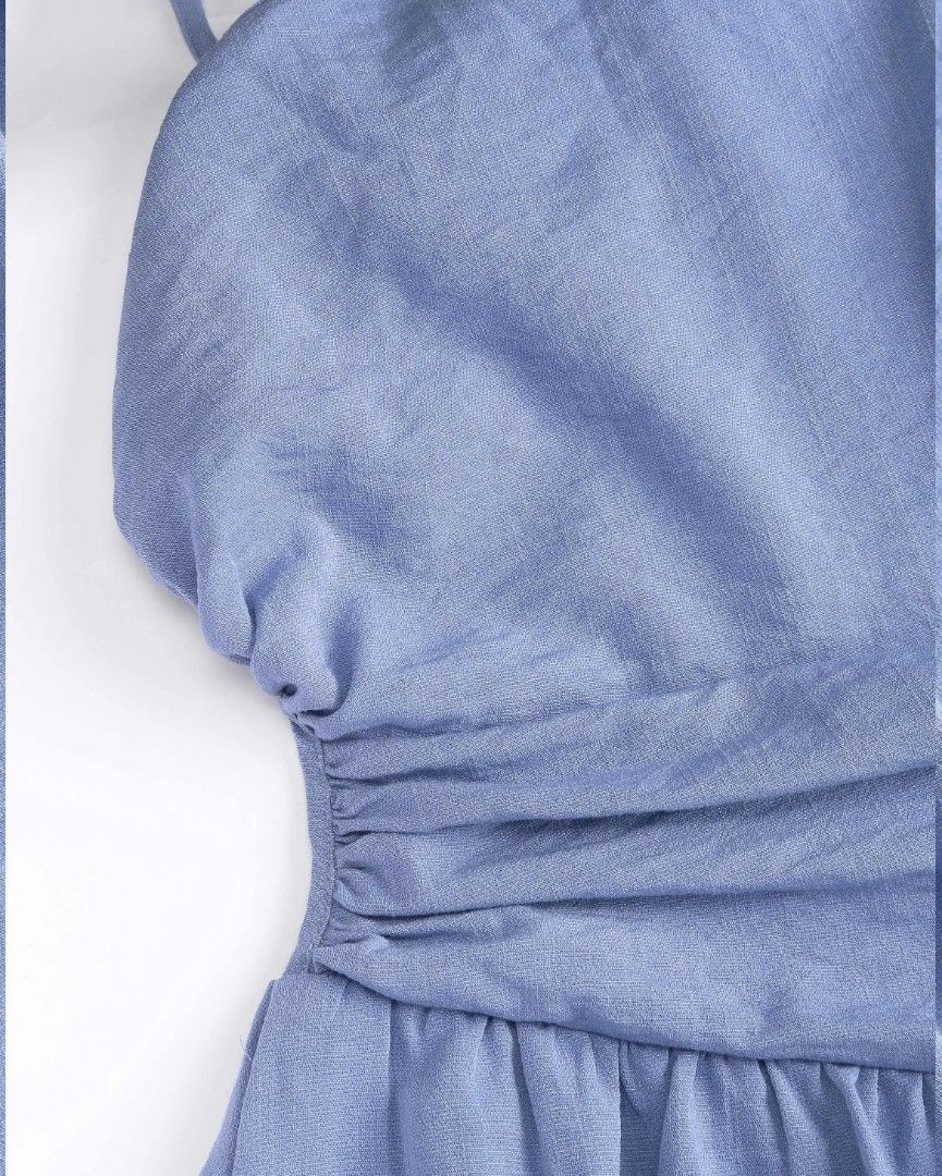 CIDER BLUE ASYMMETRICAL BACKLESS DRESS (Category: Dresses) located in Makati City. Submitted by pre_loved_by_k (Listing ID 1293077272, Image 3). Description: .
