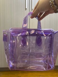 Clear purple bag