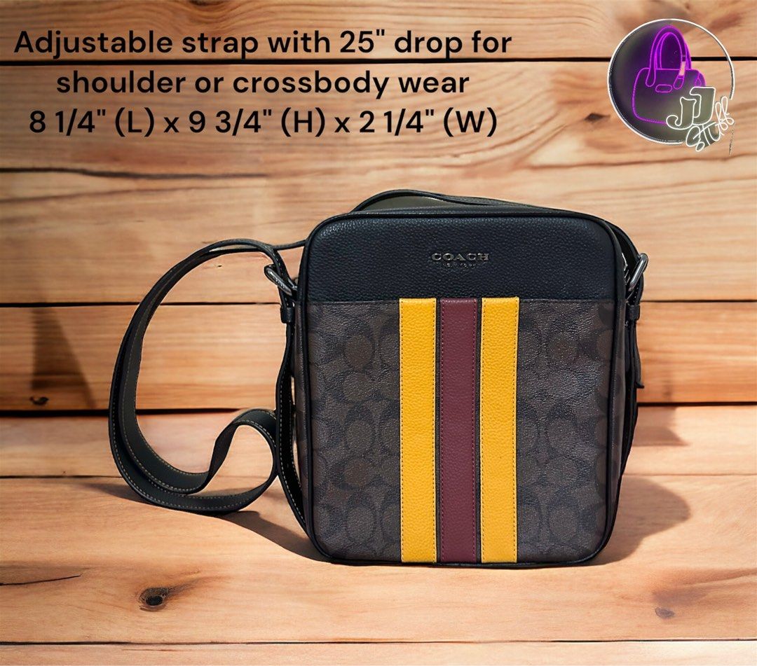 Coach hudson flight bag (Category: Luxury Bags & Wallets) located in Pasig City. Submitted by jackie_ginger (Listing ID 1293112104, Image 2). Description: Onhand with tag and care card 💯original from US.