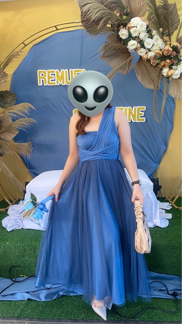Infinity dress with tulle top