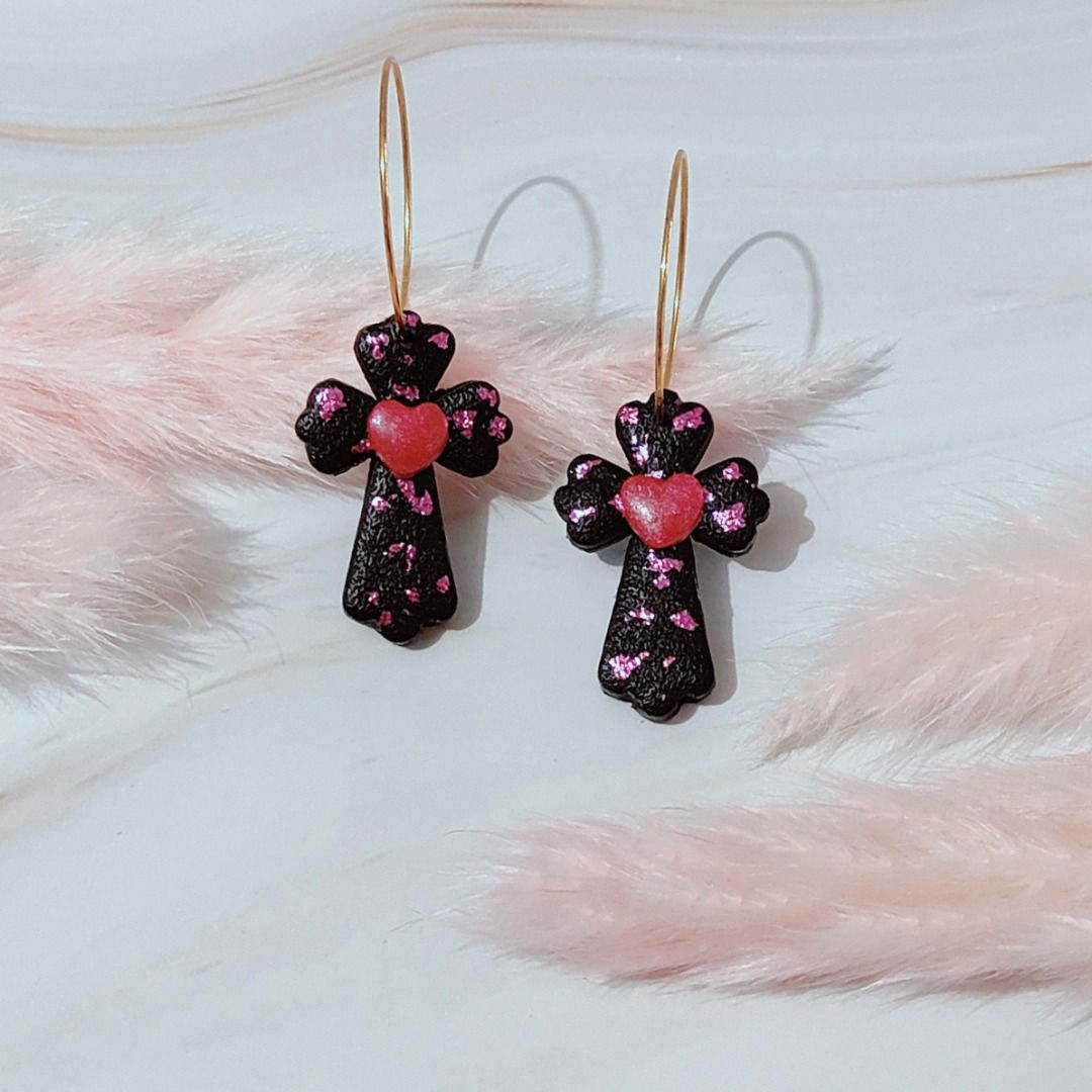 Catholic earrings best sale