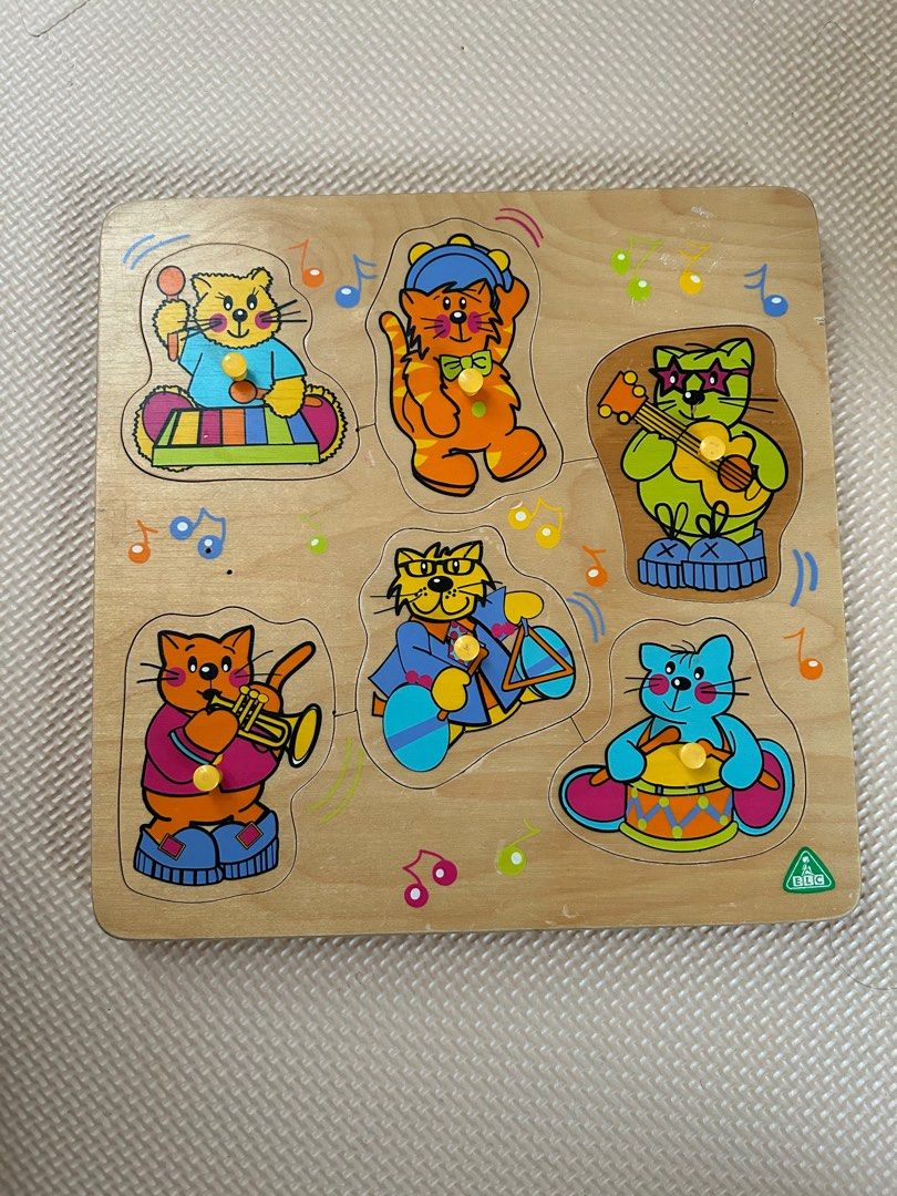 ELC wooden sound puzzle (musical instruments)/wooden toy, Hobbies