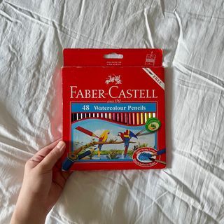 Faber Castell Watercolor Pencils - 48 pencils + 1 brush