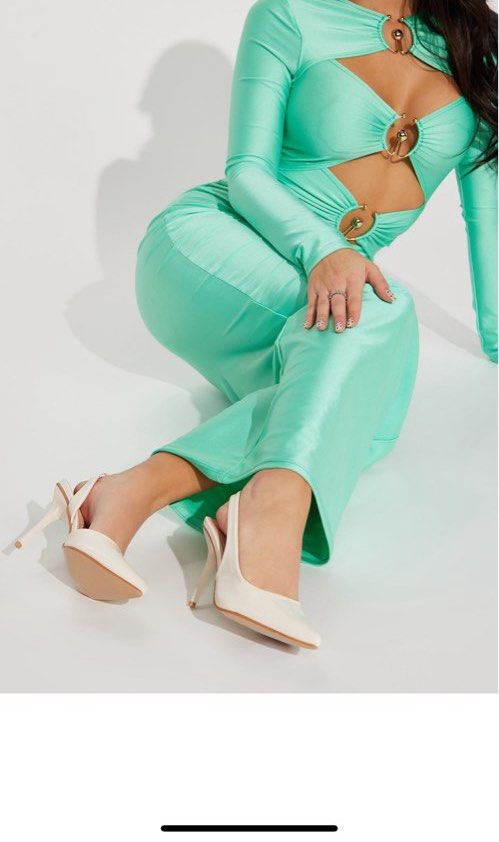 Fashion Nova Nude Heels size 6, Luxury, Sneakers & Footwear on Carousell