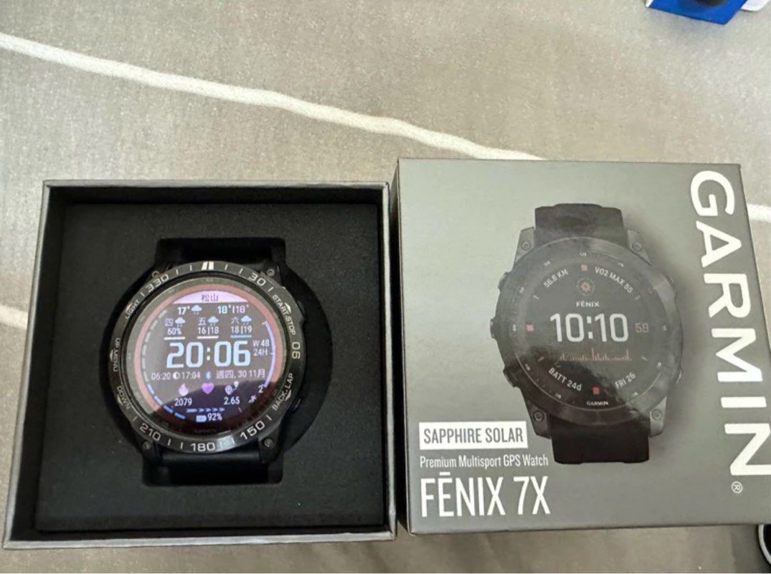 小傷有 GARMIN fenix 6X Sapphire Black DLC ガーミン スマート  