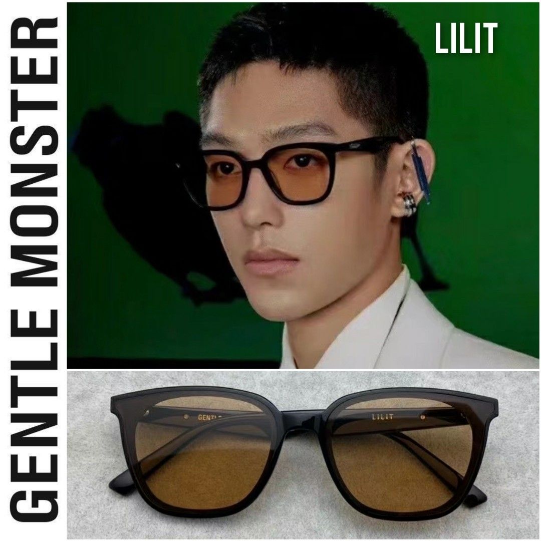 Gentle monster lilit brown orange lens sunglasses, Women's