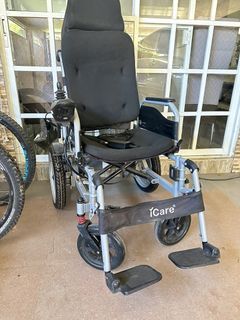 iCare® E510Power Adjustable Electric Wheelchair(110kg Load Limit, 50kg Wheelchair Weight)