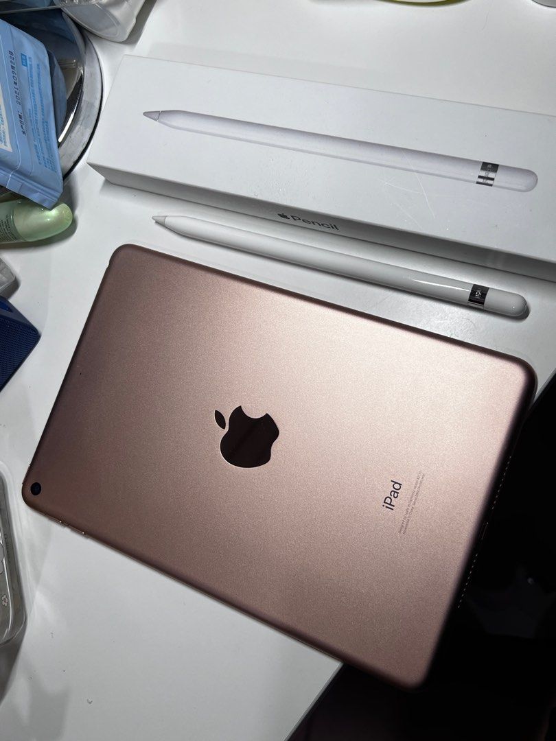 iPad Mini5 64GB玫瑰金+Apple Pencil第一代, 手提電話, 平板電腦, 平板