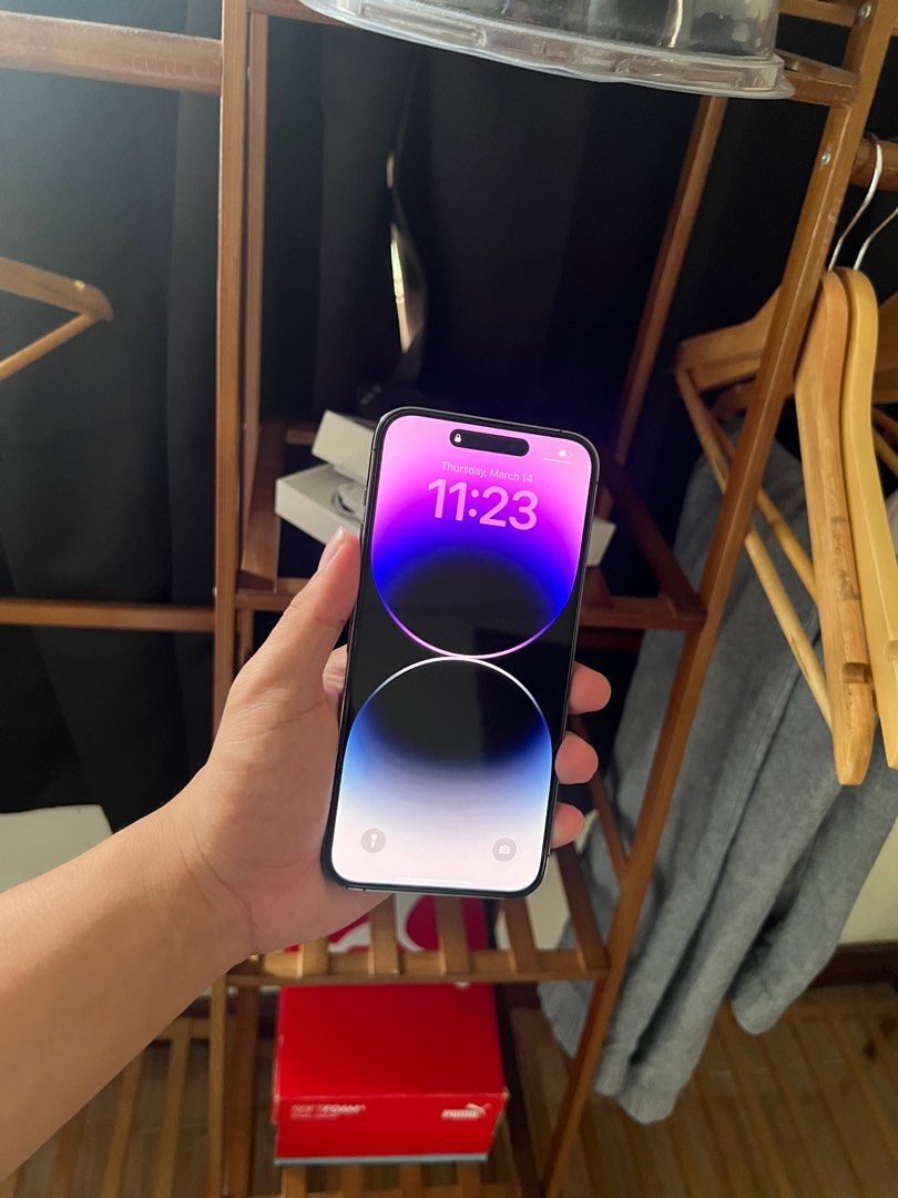 Iphone 14 pro max 256gb (Category: iPhone 14 Series) located in Quezon City. Submitted by tyler8. (Listing ID 1293110383, Image 2). Description: Iphone 14 pro max 256gb Smartlocked Open for swap to any ios device Details: Faceid & truetone working No icloud issue Inclusions: Type c, Box, case. For meetup: Around Marikina area, Gateway cubao. Other preferred meetups pag usapan nalang. .