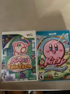 Kirby Nintendo Wii and WiiU game lot
