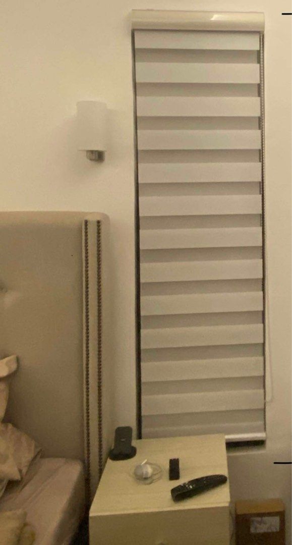 Korean Blinds 3pcs (white not blackout) (Category: Curtains & Blinds) located in Paranaque City. Submitted by mariaavellanosa (Listing ID 1293010297, Image 1). Description: Price negotiable Lightly used, no damage Color white (not blackout) 2 pcs - bedside blinds 19 inches width by 67 inches length (each) 1 pc - blinds 63 inches width by 53 inches length Total of 3 pcs blinds (2 bedside blinds, 1 normal size) for 5500 pesos only Selling because w