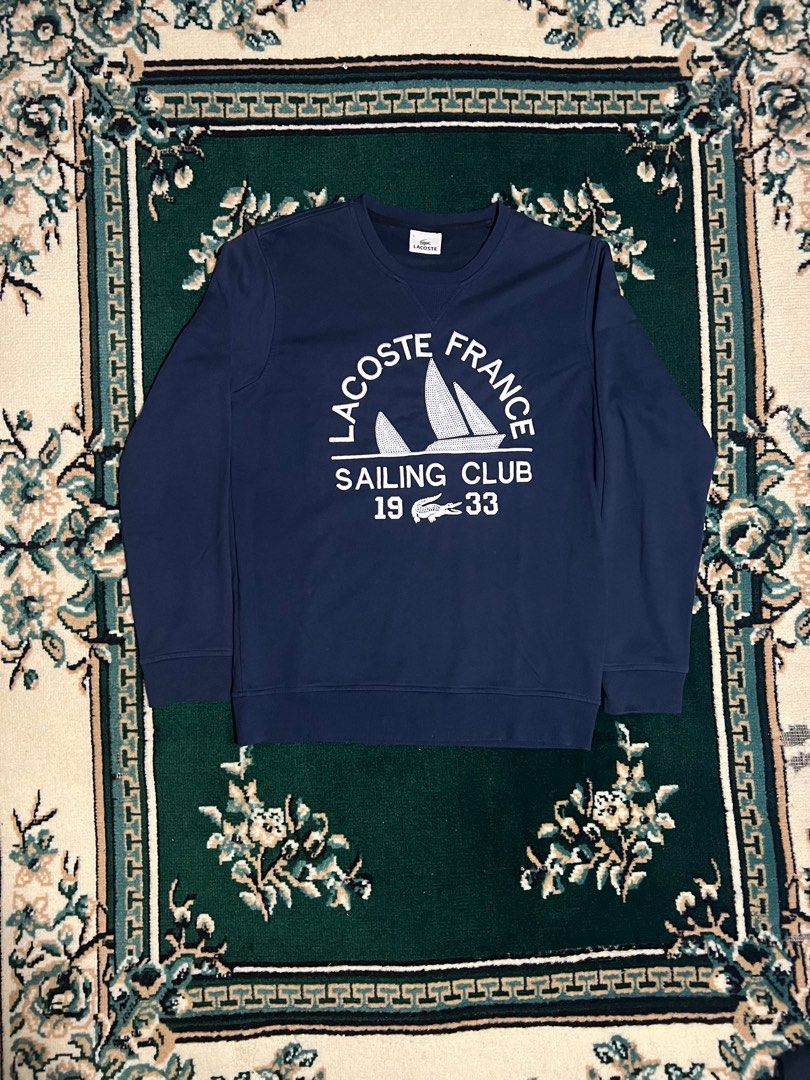 Lacoste sailing club sweatshirt hot sale