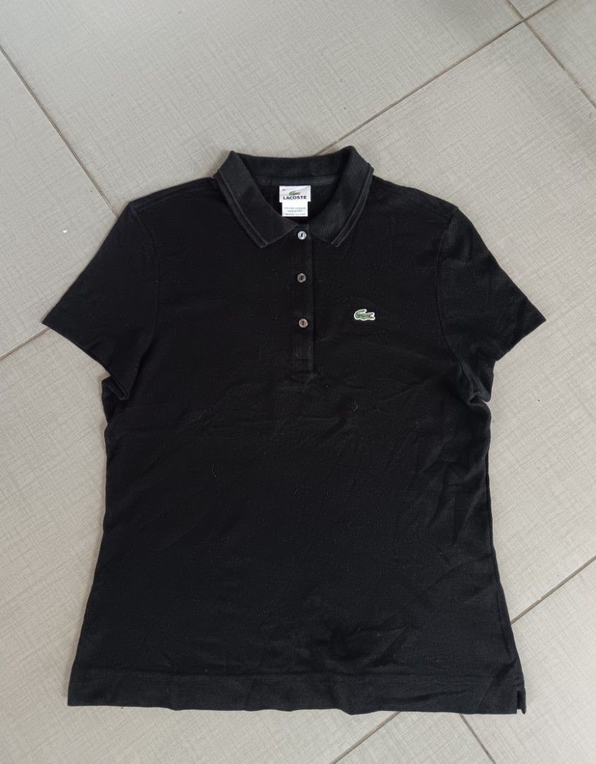 LACOSTE POLO SHIRT 5191L BLACK Women s Fashion Tops Shirts on Carousell