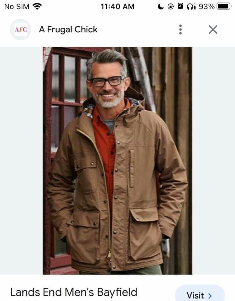 Men's bayfield cotton parka sales