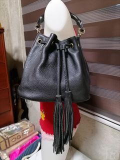 Leather Bucket Hand Bag