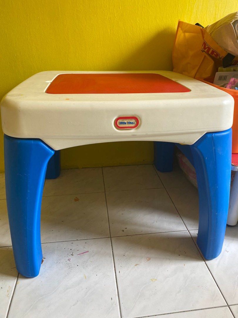 Little tikes lego table with drawers sales