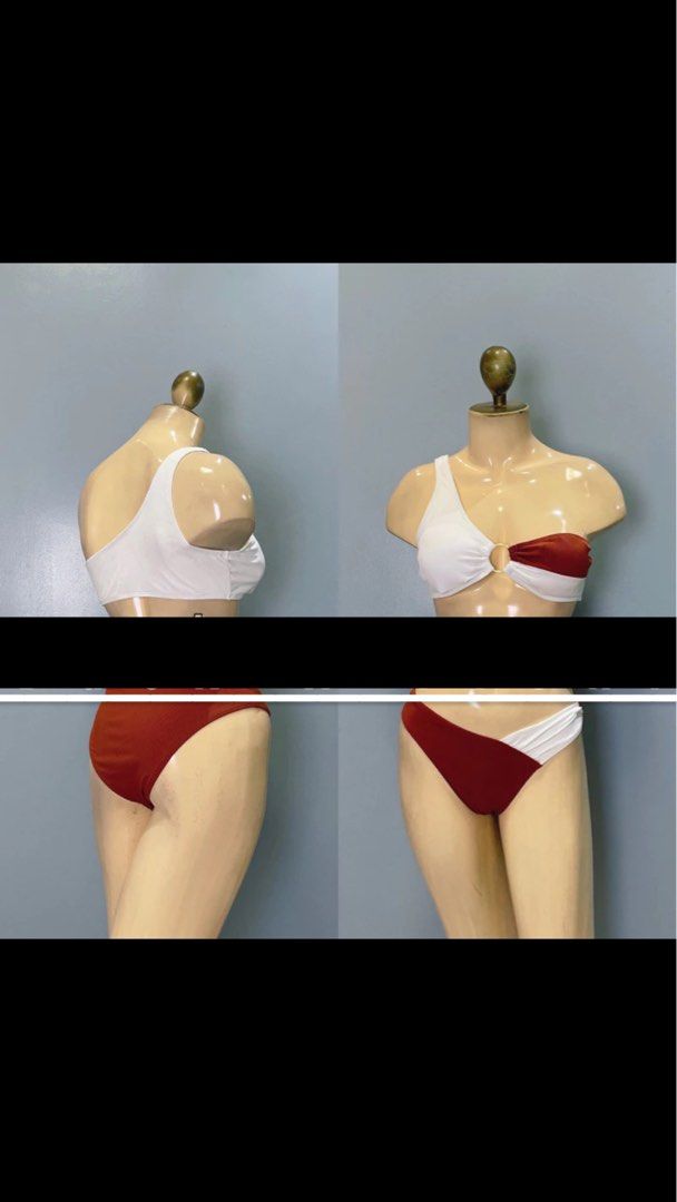 M 2tone white brown bikini two piece medium (Category: Bikinis & Swimsuits) located in Taguig. Submitted by hellomariie (Listing ID 1292985503, Image 1). Description: Used once only.
