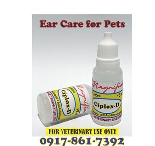 Magnifica Ear Drop Ciplox-D Medicated for Dog & Cat (15ml)