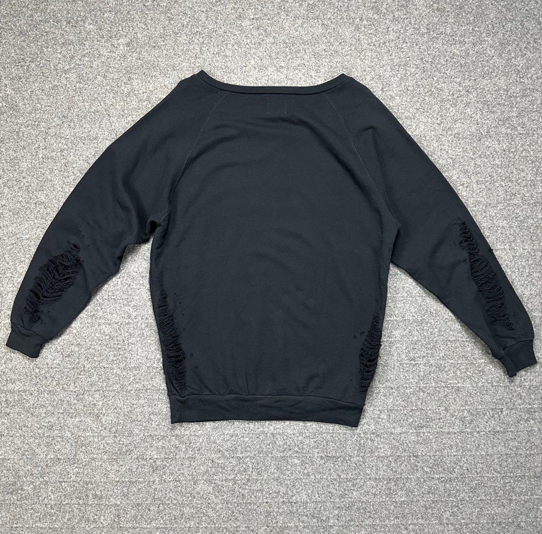 Miharayasuhiro Distressed Sweater (Category: Activewear) located in Manila. Submitted by scissor.2fifthy (Listing ID 1293129650, Image 2). Description: Miharayasuhiro Distressed Sweater Tagged size: Medium (see measurement) Made in Japan Material: 100% Cotton 95/100 condition rate Gently used Minor sign of usage only. Very presentable and ready to wear See all photos for more information Dimension: Length 27 Inches Width pit to pit 22 Inches Shou