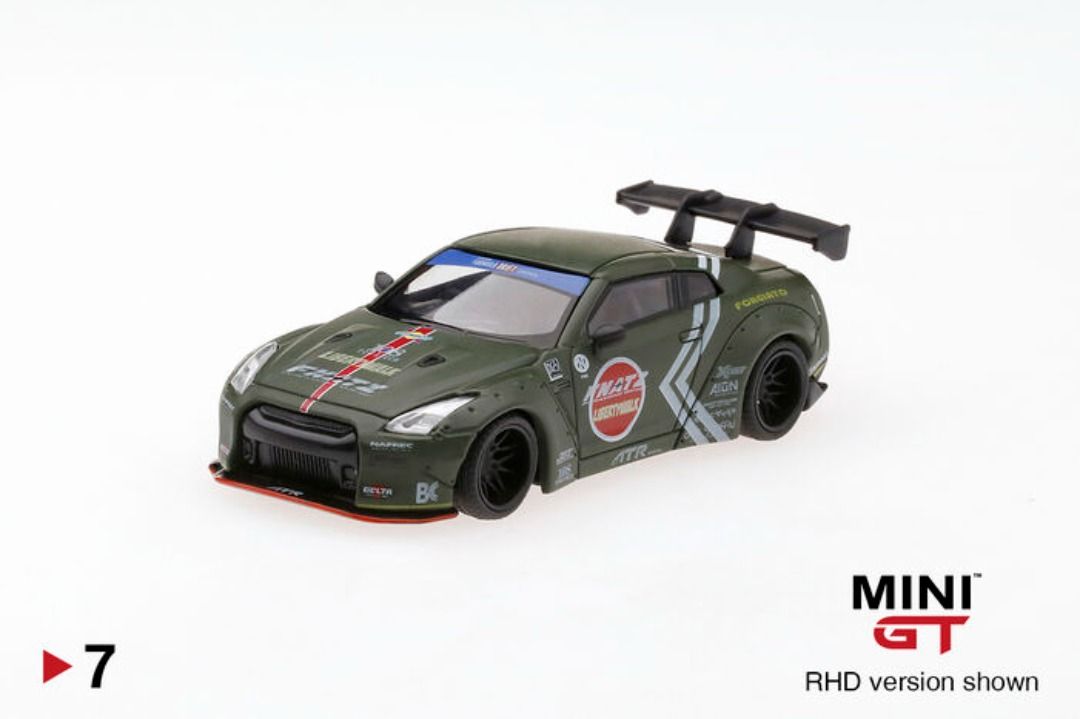 MINI GT 7 LBWK Nissan GT-R (R35) Zero Fighter Special Type 1, Rear