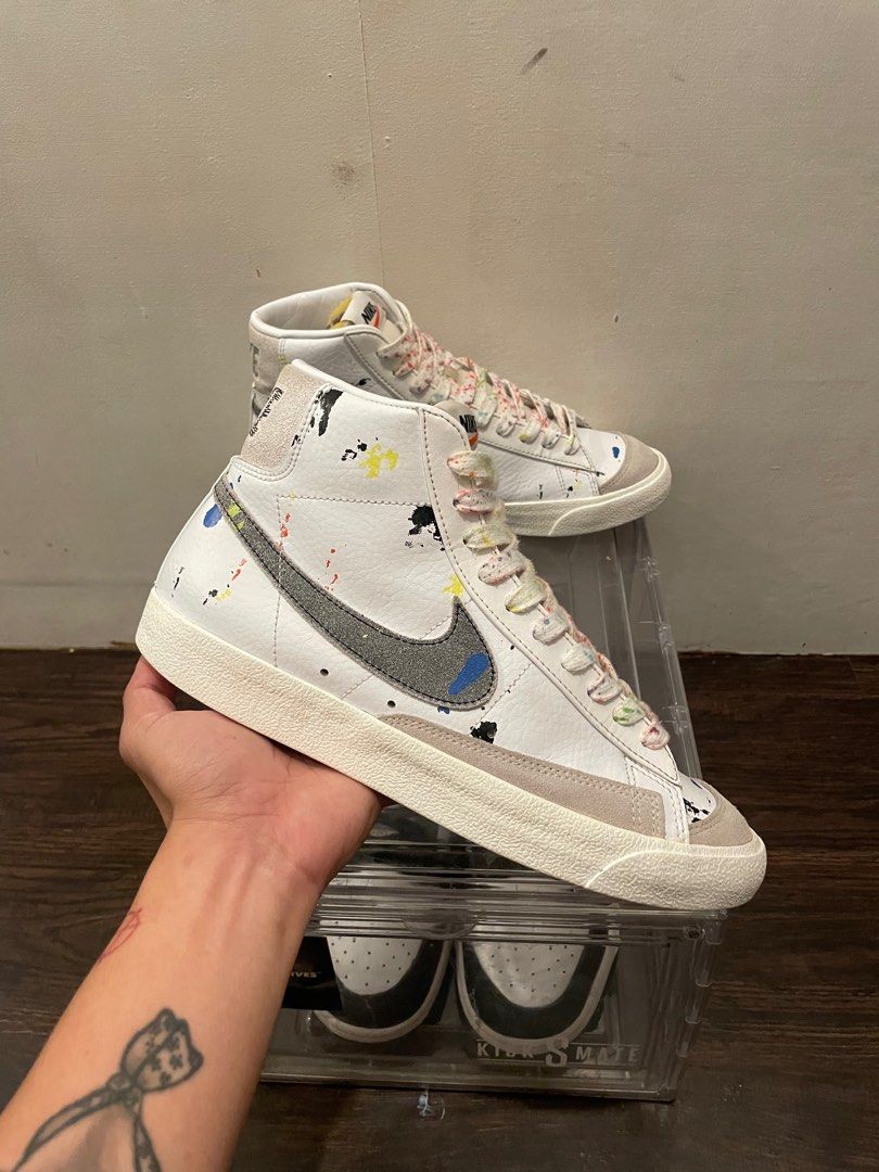 nike blazer mid 77 bb paint splatter