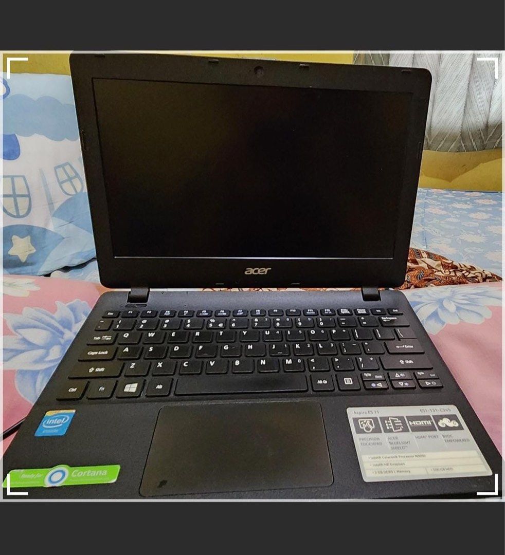 Notebook Acer Aspire ES 11 Upgrade ram ssd