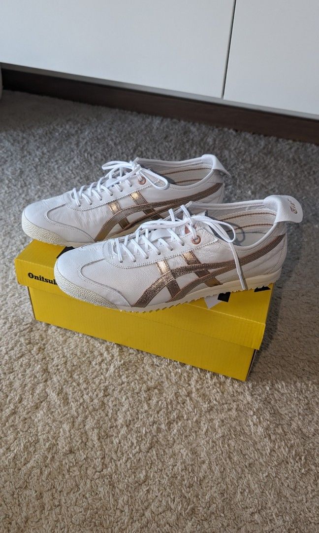 Onitsuka Tiger Mexico SD 66 Rose gold white Women s Fashion Footwear Sneakers on Carousell