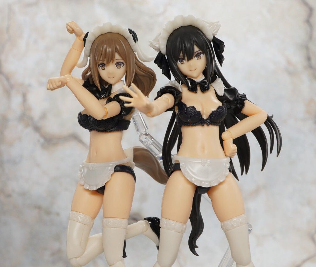 PLAMAX GP-07 Underwear Body Girl Ran & Jelly: Maid Ver. Set