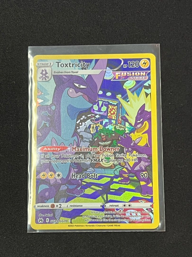 Pokmon TCG - [ENG] - Toxtricity GG09/GG70 - Ultra Rare, Hobbies & Toys,  Toys & Games on Carousell