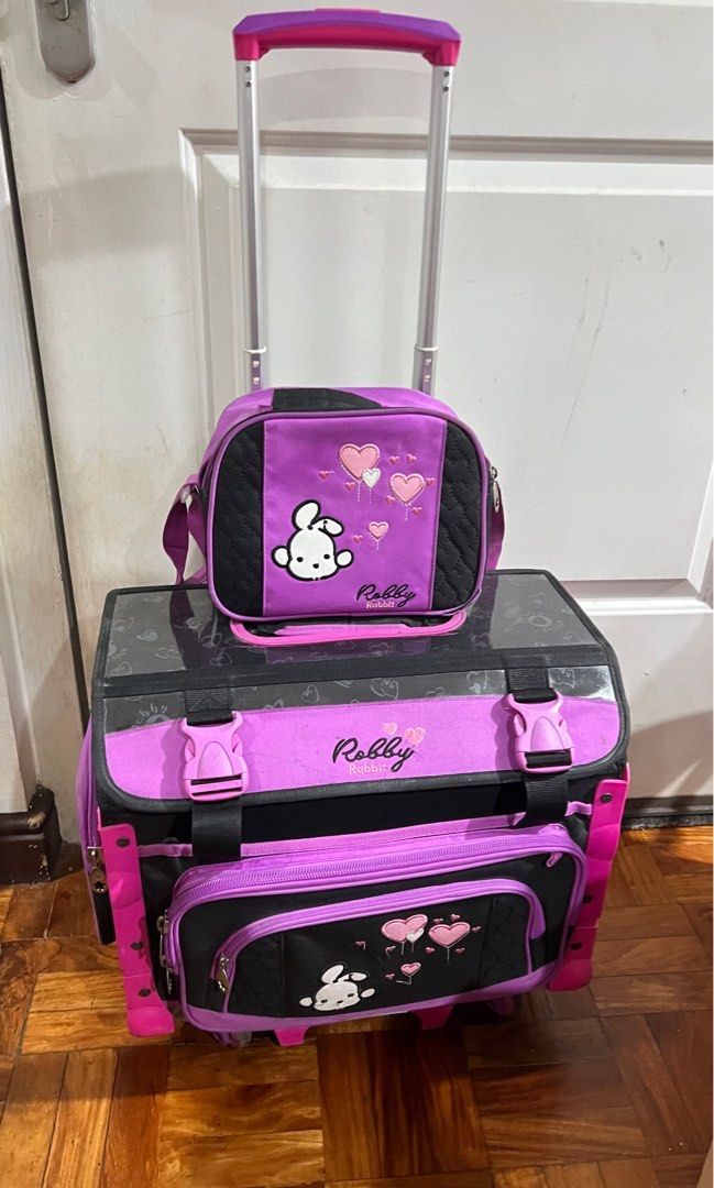 Preloved Robby Rabbit Large Trolley Bag for grade schoolers Babies Kids Babies Kids Fashion on Carousell