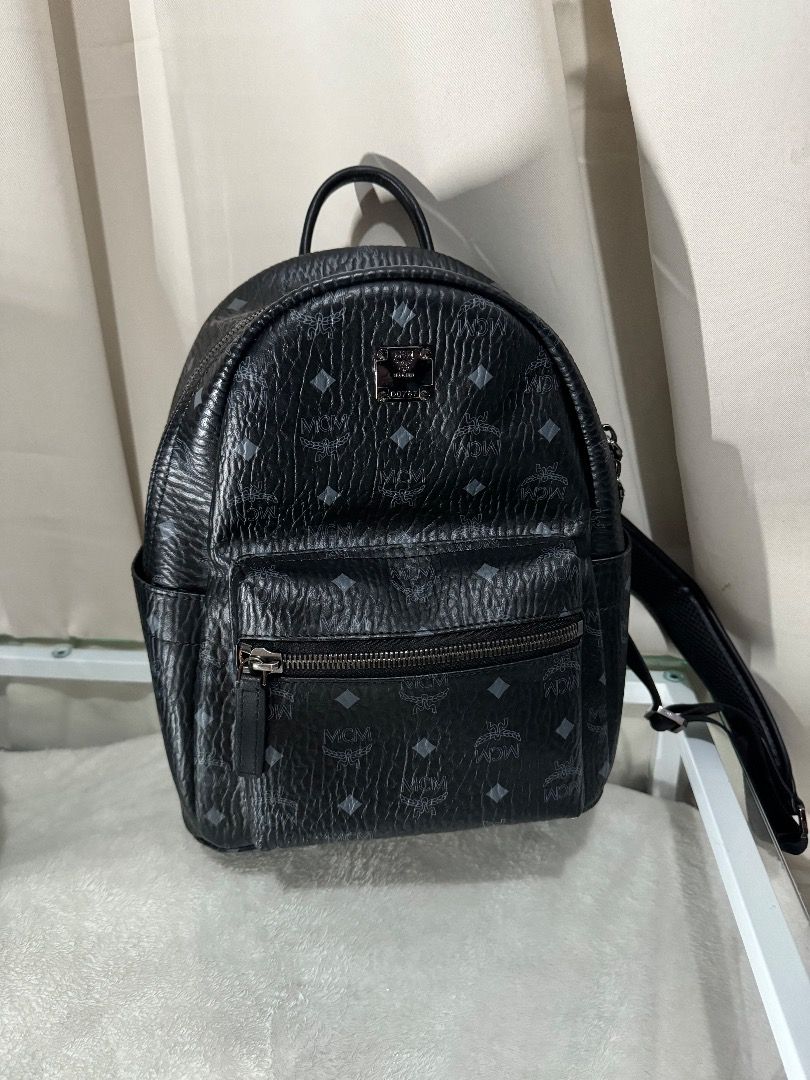 SALE! 😍 MCM BLACK BACKPACK UNISEX SMALL STARK (Category: Luxury Bags & Wallets) located in Pasig City. Submitted by gluxerare (Listing ID 1293056686, Image 1). Description: Perfect for travel bag or everyday bag! Big Repriced from 14.5k lp!! Sold Hundreds of bags since 2020 w/ our resellers ✅ 112 Ratings 5 ⭐️ in our old account! Paubos Sale Bags na po, first to get❗️ Rare to find Bags! - Super busy na po because of work kaya Paubos, for sure buy