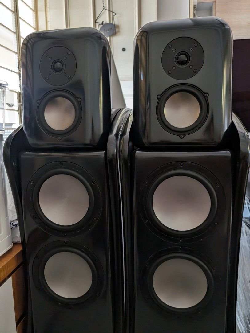 Revel Ultima Studio Piano Black Pair Speakers Including Delivery