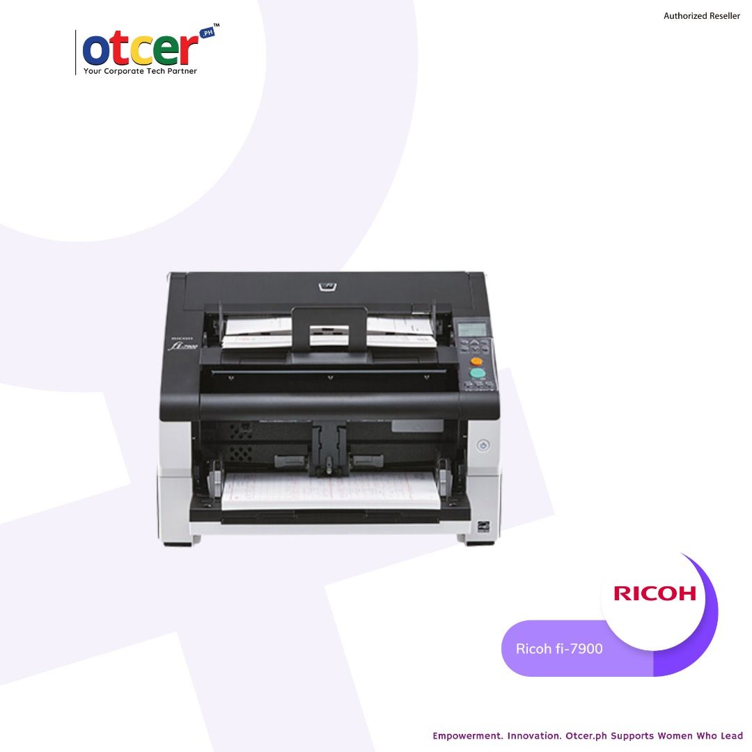 Ricoh fi-7900 PaperStream (Category: Printers, Scanners & Copiers) located in Pasig City. Submitted by otcer.philippines (Listing ID 1293050797, Image 2). Description: Turn documents into actionable insights. The Ricoh fi-7900 PaperStream, with advanced image processing, ensures accurate data for informed decision-making. Invest in business intelligence for Php 1,102,020.00. Contact Otcer.ph: https://otcer.ph, +63 919 839 9123, or sales@otcer.ph.