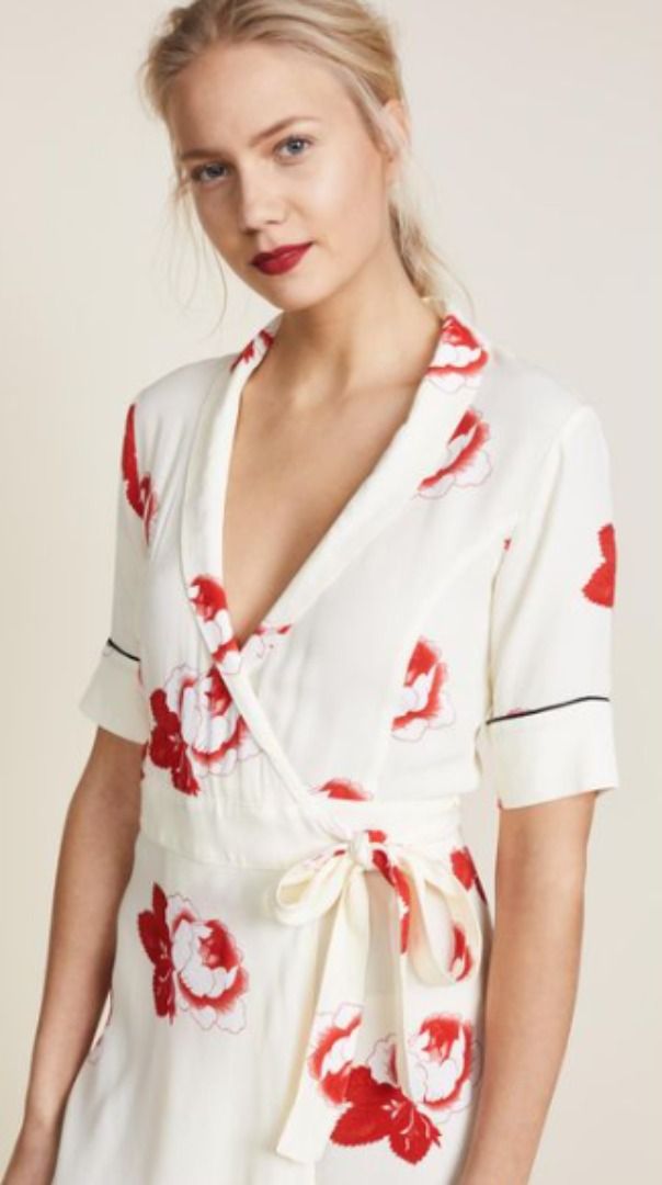 Ganni harley wrap dress shop