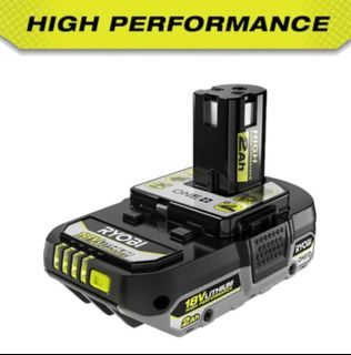 RYOBI PBP003 18V 2.0 Ah Lithium-Ion HIGH PERFORMANCE Battery, INTELLICELL battery technology features advanced electronics allowing batteries to last longer, think smarter and deliver up to 30% more power, Brand new taken from kit.