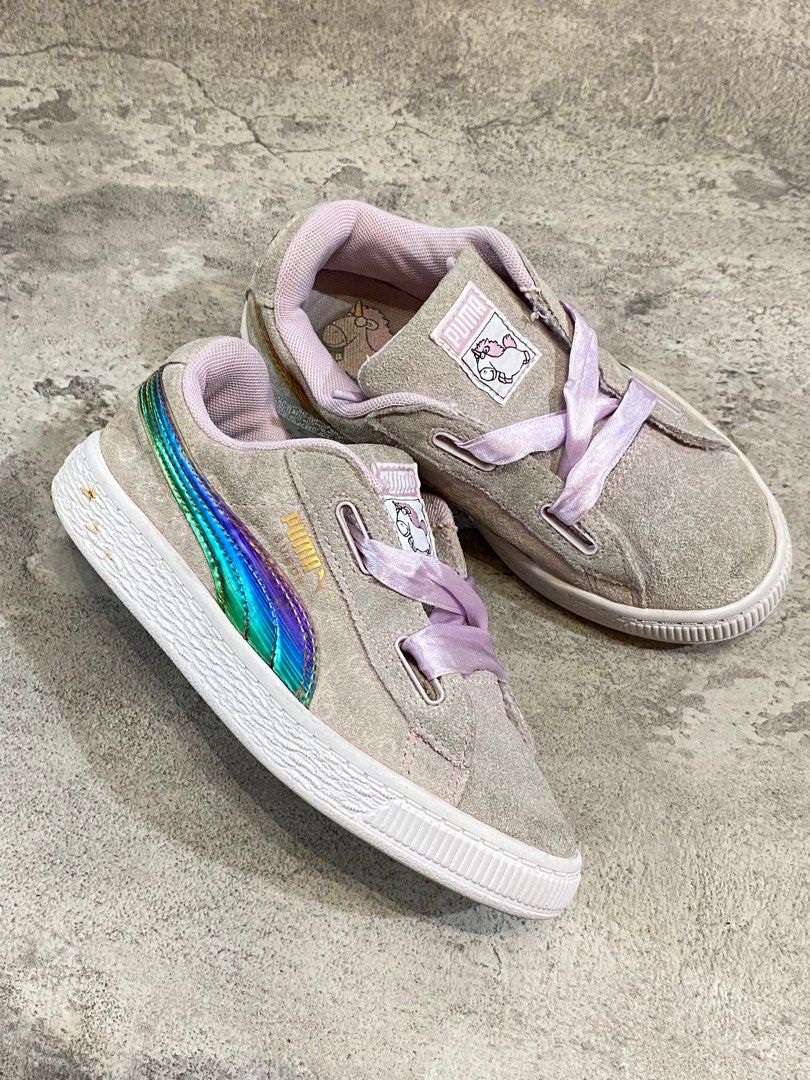 Puma minions suede heart fluffy shop