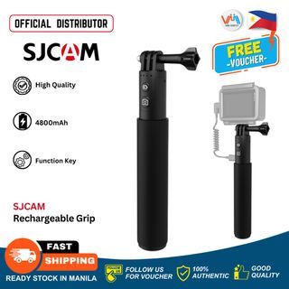 SJCAM Rechargeable Stick 4800mAh Power Supply Function Key Easily Comfortable Convenient Secure Hold Portable Camera Grip Built-In Rechargeable Efficient Power Source Action Camera Accessory Perfect Travel Buddy - VMI Direct
