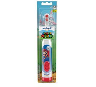 Spinbrush Battery Powered Electric Toothbrush Super Mario