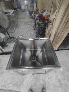 Stainless Single Sink and Stainless Table Ss304 made to order