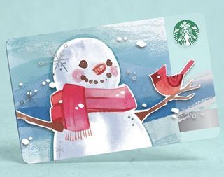 Starbucks Gift Card’ Holiday 2014 “Snowman Card” by C Wirtz