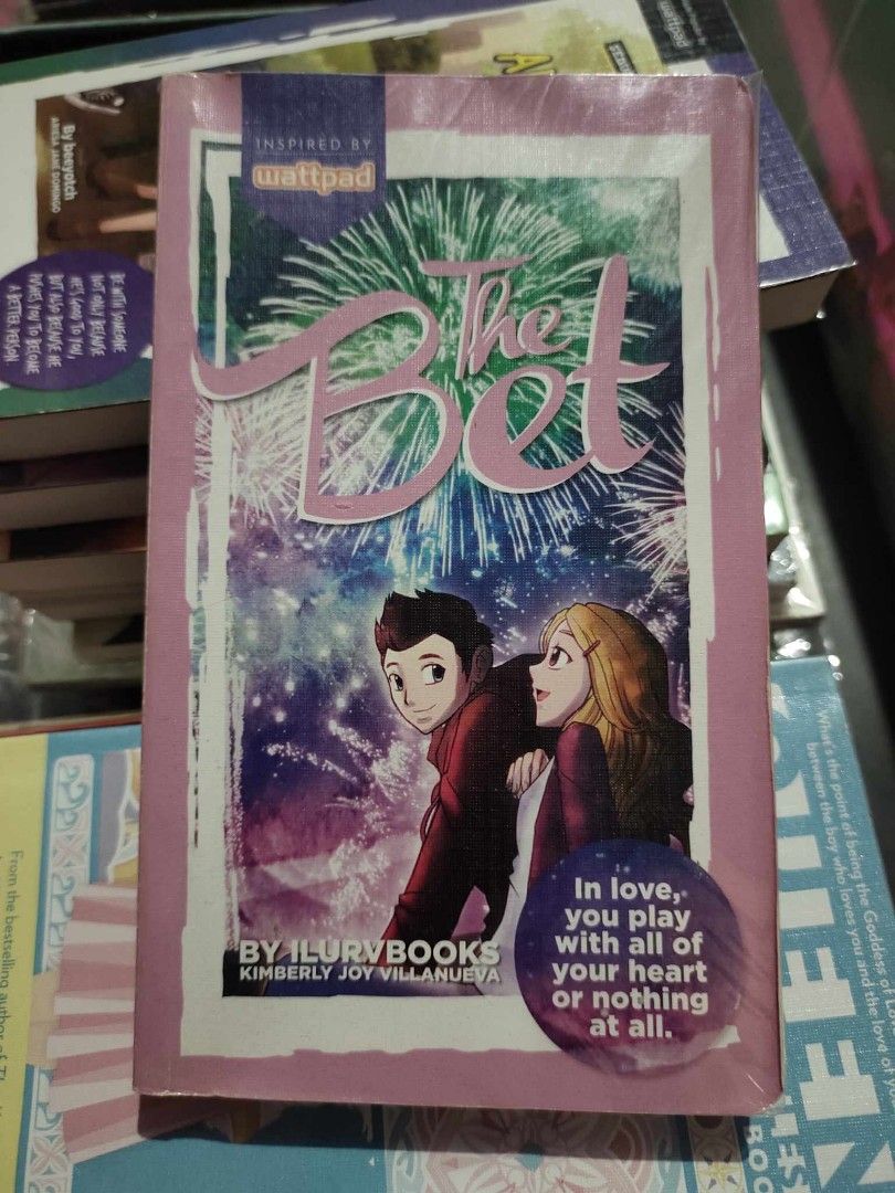 The Bet wattpad book (Category: Storybooks) located in Porac. Submitted by vnicahy (Listing ID 1293140017, Image 1). Description: good condition with plastic cover with bookmark original price - 195 mop: gcash mod: lbc loc: pampanga.