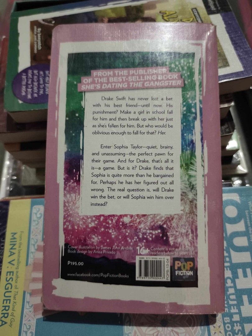 The Bet wattpad book (Category: Storybooks) located in Porac. Submitted by vnicahy (Listing ID 1293140017, Image 2). Description: good condition with plastic cover with bookmark original price - 195 mop: gcash mod: lbc loc: pampanga.