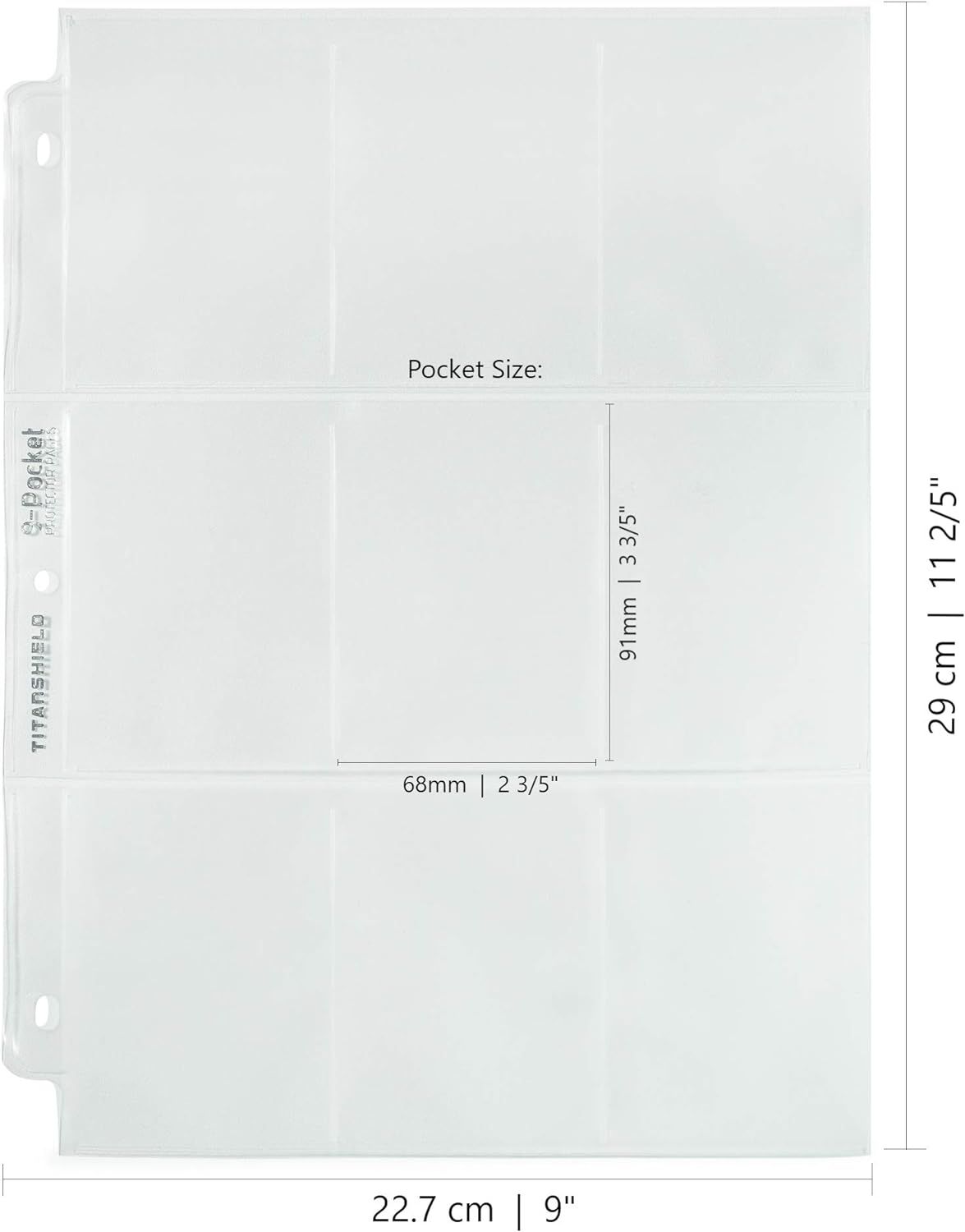 TitanShield Premium 9-Pocket 9 Pocket 100 Pages of Card Sleeves for Trading  Card Binder, Baseball Card Binder, Pokemon Card Sleeves and Baseball Card  Sleeves, Hobbies & Toys, Toys & Games on Carousell