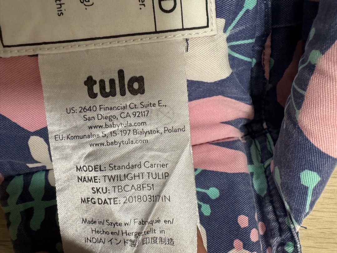 Tula Baby Carrier standard twilight tulip Babies Kids Going Out Carriers Slings on Carousell