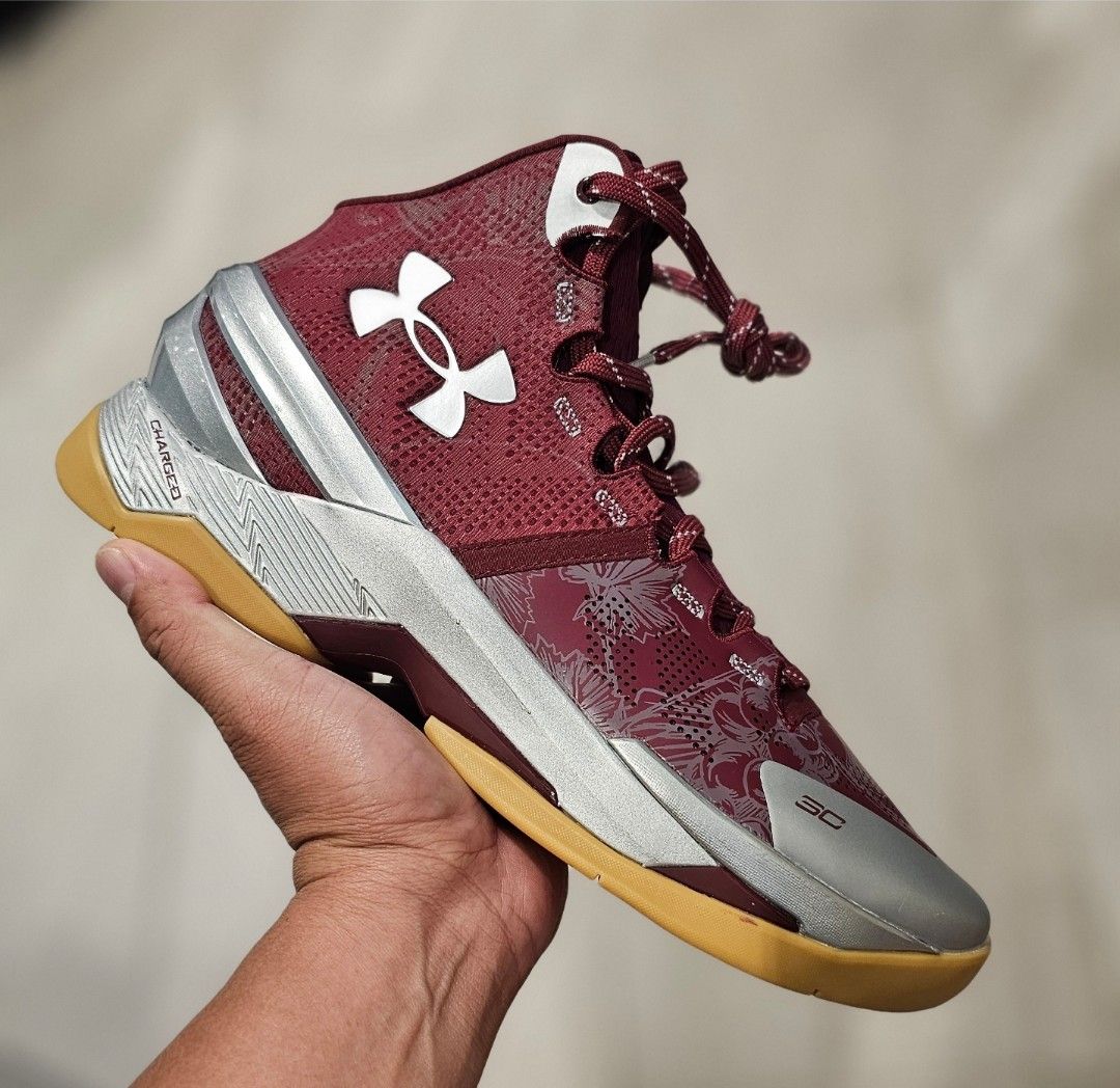 Under Armour Curry 2 Maroon Men s Fashion Footwear Sneakers on