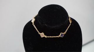 Van Cleef Arpels VCA Imitation 18K Authentic Pawnable Gold Bracelet Jewelry