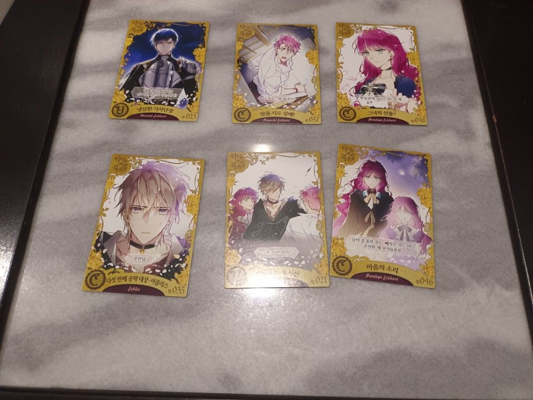Villains are destined to die photocard manhwa official, Hobbies & Toys